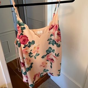 Light pink floral tank